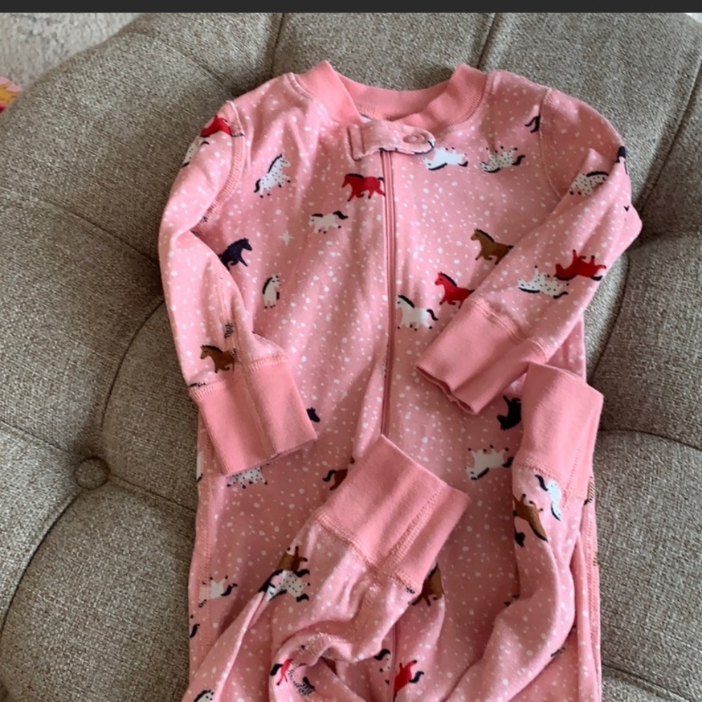 Hana Andersson Pink footless baby pjs